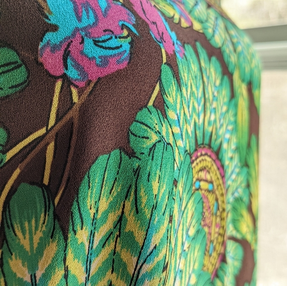 GREEN TRAPEZE DRESS size S - Picture 12 of 15